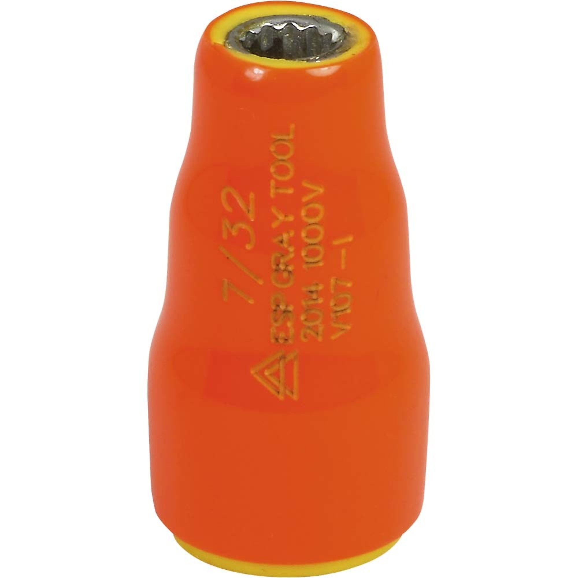 Gray Tools, 7/32in. X 1/4in. Drive Socket 1000V Insulated, Socket Size